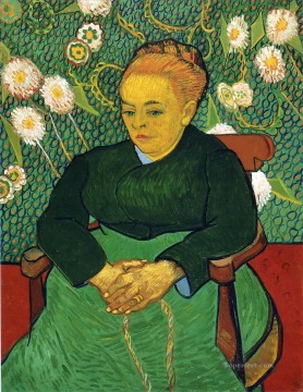  Una Pintura al %C3%B3leo - Madame Roulin meciendo la cuna Vincent van Gogh